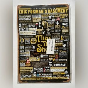 Unidwod That 70s Show Quotes Metal Tin Sign